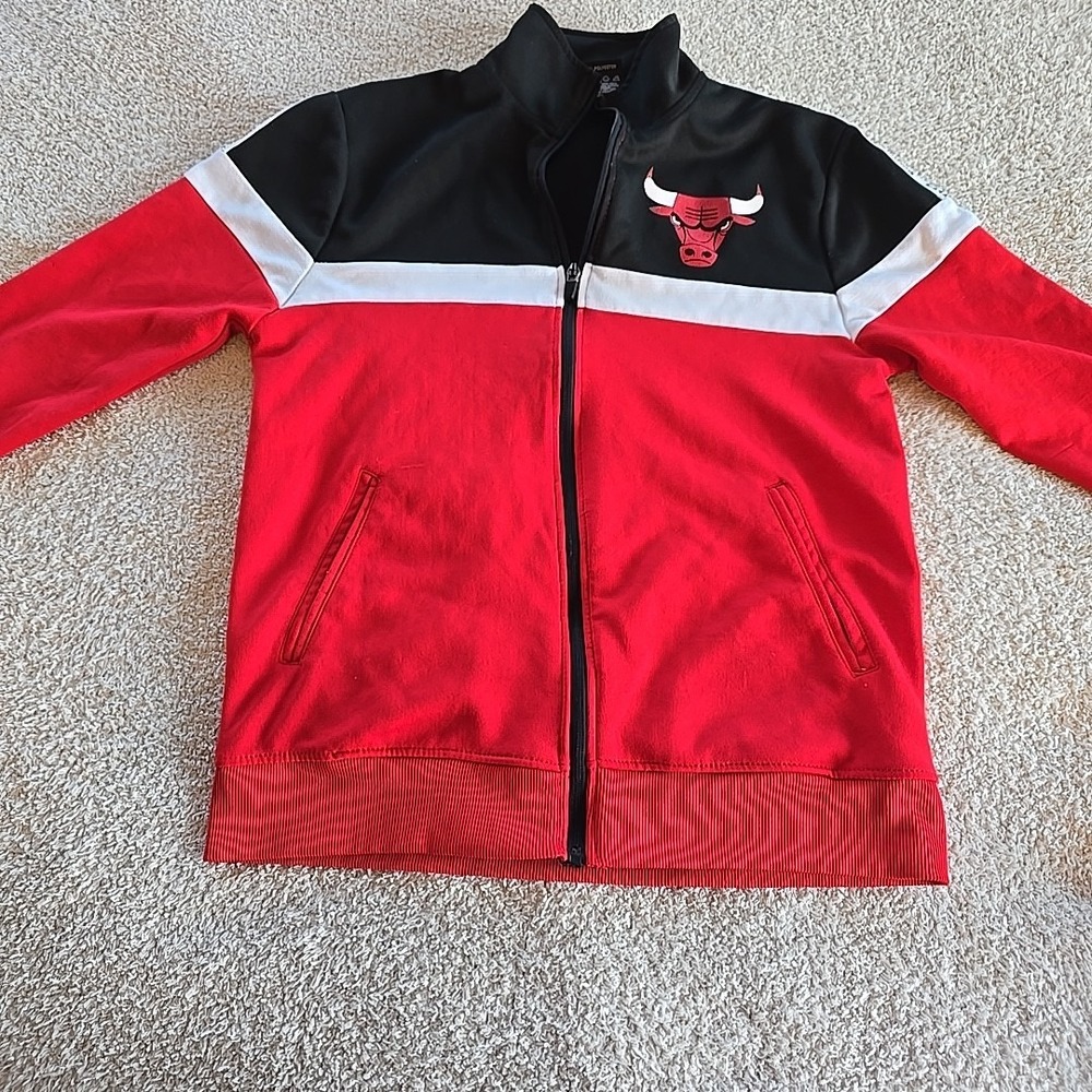 NBA Full-zip Chicago Bulls Track Jacket‎ Retro Chicago Bulls Spellout Size S - Picture 9 of 16